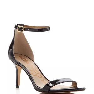 Sam Edelman Patti Ankle Strap Black Heels Size: 8